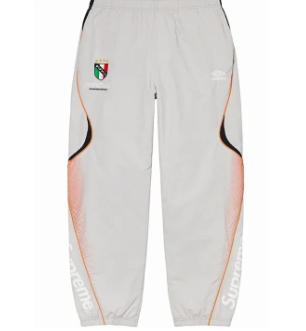 Relaxed Denim Pants white track pants with orange trim and side logos, Pants CSSBuy spreadsheet find with QC status pending